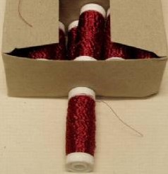 Bouilloneffectdraad 25 gram. Rood Bouilloneffectd
