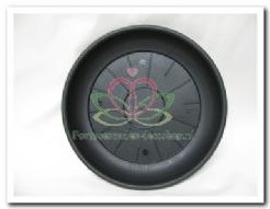 Schotel Domus 16 cm. zwart waterschotel