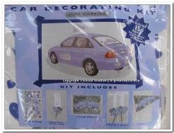 Decoratie kit trouwauto 15 delig Decoratie kit