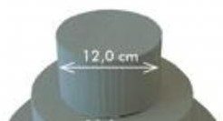 Steekschuim Taart oase voor verse bloemen 12cm 12 x 8 cm. Per Doos