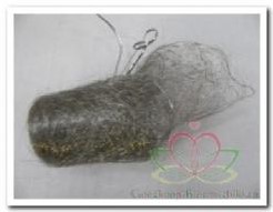 zilverkleurige mohair, rolletje zilverkleurige m