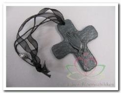Hanger met lint, ''''biddende handen'''' doosje 4 st' Hanger met lint