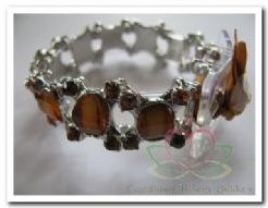 Corsage Polscorsage-armband Jelly Bean Brown Corsage Polscor