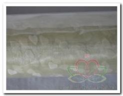 Rol Deco Organza Harten creme 50  cm. Rol Deco Organz