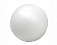 Oasis Styropor bol 8 cm. kerstbal vol 8 cm. piepschuim bal