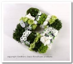 Tabledeco tafeldeco Oasis Quadro oase voor verse bloemen 27 x 27 cm