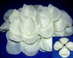 Blad zijde blaadjes Ivory rozenblaadjes / +/- 100 Blad zijde blaadjes Ivory