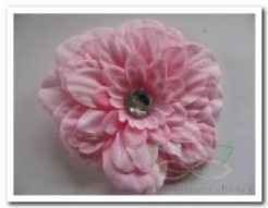 Gerbera met clip Lichtroze Zijdebloem Gerbera met clip Lichtroz
