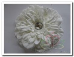 Gerbera met clip Creme Zijdebloem Gerbera met clip Creme Zi