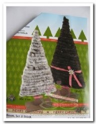 Houten kerstboom 2 stuks Houten kerstboo