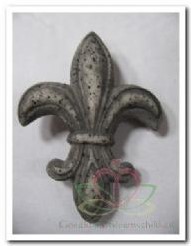 Hanger Lelie d grijs sandstone doosje 4 st Hanger Lelie d