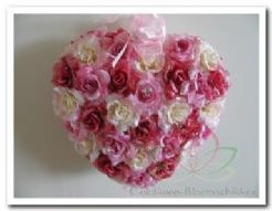 Hart Rose-Pink 3 tinten glitter dicht Hart Rose-Pink