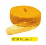 Jute band Juteband Jutte Mustard yellow Geel Oker rol 40m 5 cm. br Jute band  