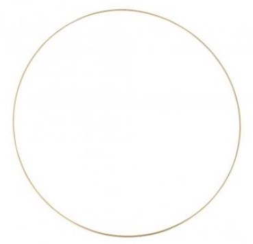 Metalen ring 60 cm goud gelakt Grote ring