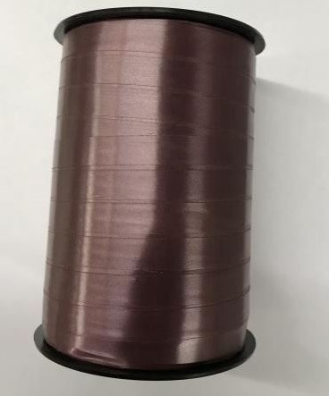Lint Krullint cadeaulint 10 mm 250 meter/rol Chocolade Lint Krullint choco