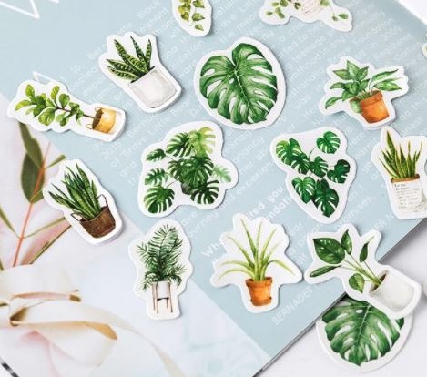 Botanical Stickers Labels Assortiment +/- 40st Leuk voor stekjesboxen