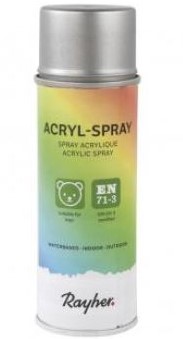Acrylverf spray briljant zilver geschikt voor Styropor