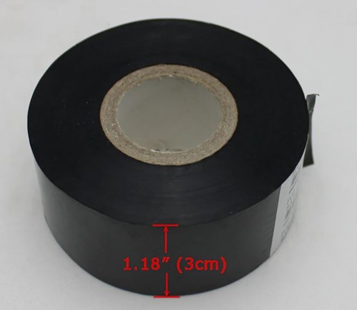 Inkt voor Lintprinters Transferfilm Zwart 100m lengte x 30 mm breedte grote kern