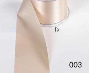 Zijdelint Lint voor Lintprinter 70mm rol 50 meter Champagne Soepel Lint voor Lintprinters