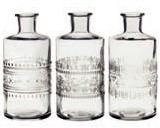 Gekleurde glazen flesjes Porto Clear  / stuk Porto bottle Ø7,5 h.14,5 cm