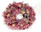 Krans Droogbloemen Fleuri Pink 40cm krans droogbloemen