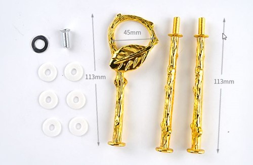 Benodigdheden voor Siliconenmal Etagiere Goud Blad 024321 voor Epoxy Resin en andere hobby's