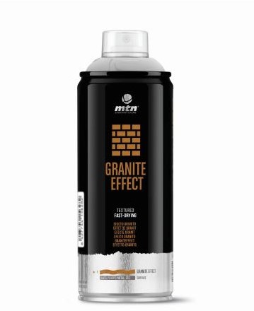 Verfspray Granieteffect  400 ML ZWART   steenlook