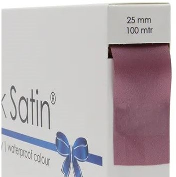 Satijn PackSatin OUDROZE Satin Ribbon 25mm rol 100m Enkelzijdig satijn