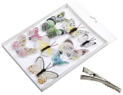 Vlinders Frisse Pasteltinten 5-8 cm. Pak 10 st Vlinder Vlinders