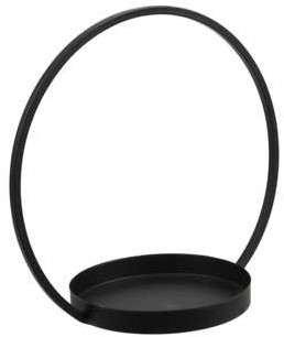 Metalen frame ring met schaal voor steekschuim of windlicht 24.5x14x22cm Metalen frame  