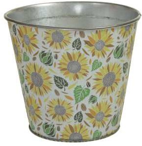 Actie Bloemenpot Bloempot Metal Flowerpot round bloemetjes Bloemenvaas pot 14.5cm diameter*13cm