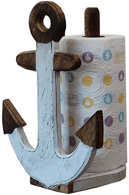 Keukenrolhouder Anker  +/- 30cm Houten Anker