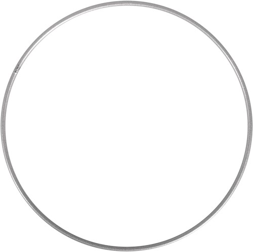 Metalen ring 30 cm Zilver gelakt Enkele ring