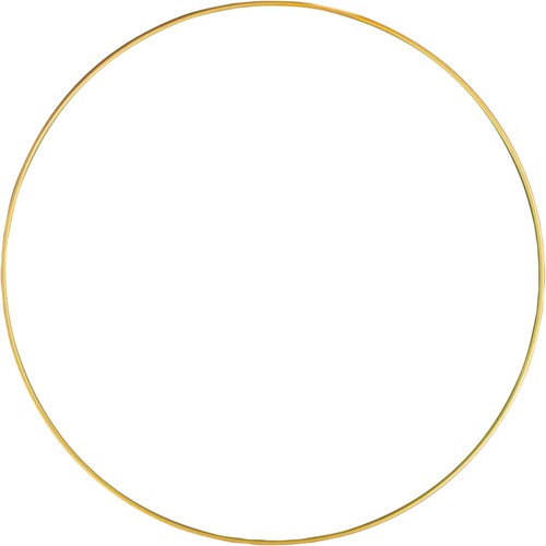 Metalen ring 30 cm Goud gelakt Enkele ring