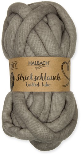 Strickschlauch Knitted tube Grey 21 voor dik knoop en vlechtwerk