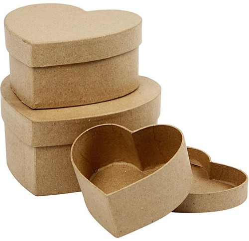 Hartdoos Papier machee 19*18*10 Hartdoos Pap. mc