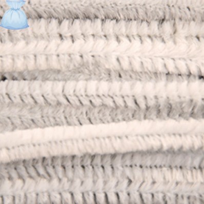 Chenille Pijpenragers dia 8mm, 50 cm. Wit  PAK10 Chenille Pijpenragers