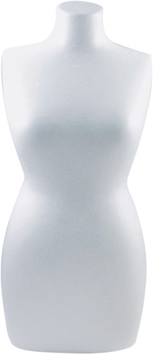 Styropor Torso, vrouw 50 cm. Styropor Torso, vrouw 50
