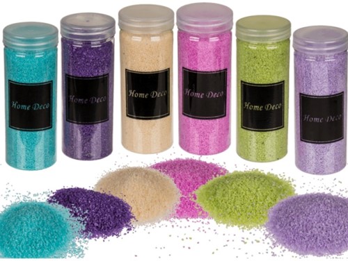 Decoratiezand 400 gram. Fuchsia Decoratiezand