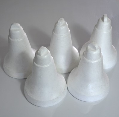 Kerstklok Kerstbel Styropor 16 cm. Piepschuim