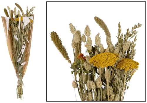 Dried flower bouquet - Multi Boeket in krafthoes