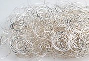 Lametta Curly Engelenhaar grootverp 200 gram. Zilver Lametta Curly S