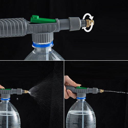 Tover een Petfles om tot een plantenspuit, vernevelaar Verstelbare Nozzle, Hogedrukpompje voor water, bemesting en bestrijden
