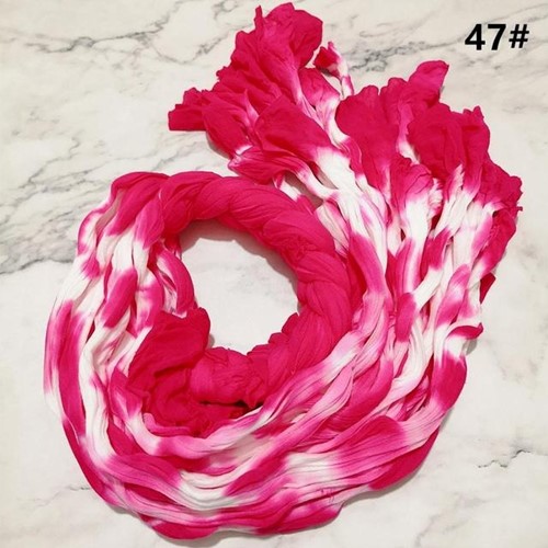 Nylon 47 Pink-HotPink 2tonevoor het maken van bloemen, pakje van 5 Nylon