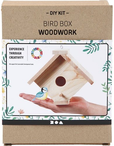 DIYkit Pakket Hobbyset Vogelhuis maken met duidelijke instructie