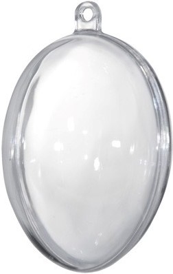 Plastic Ei deelbaar 10 cm. pak van 5 verrassingsei Ei deelbaar 10 cm.