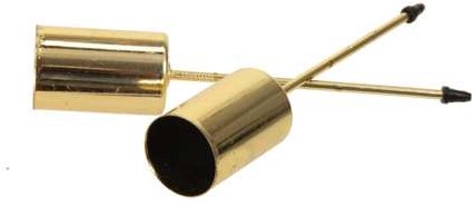Kaarsenhouders Metaal 4 candle holder Ø 2.5 cm/9 cm Goud /pak4 Metalen kaarsenhouder  