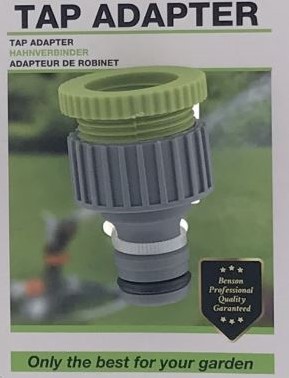 beheerder Algemeen Soeverein Tap Adapter Tuinslang - 1/2" - 3/4" direct op kraan aan te sluiten  Decoflorall