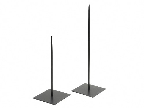 Metaalstaander Metalen pin standaard SOLID +/-18cm. /HOOG 60cm. Standaard lange pin