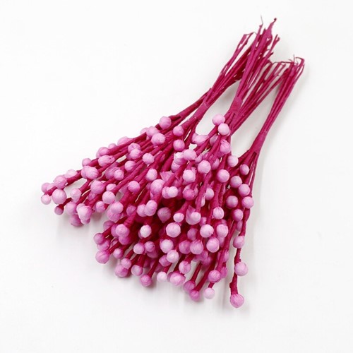 Foamstem foamtakje 15 cm bundel 10st RoseRed voor corsages en inpakken